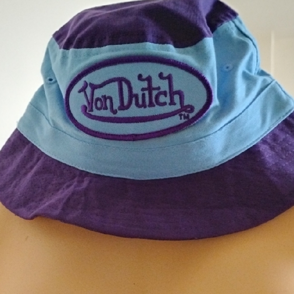 Toddler Von Dutch Purple and Blue Bucket Hat